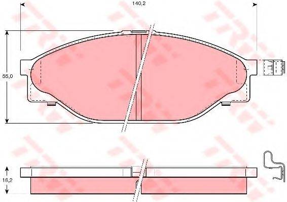 KAWE 81021 Комплект гальмівних колодок, дискове гальмо