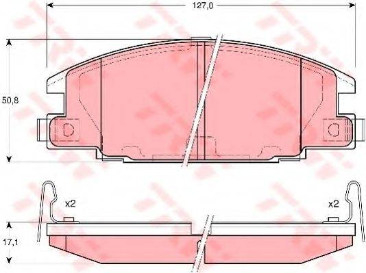 KAWE 81324 Комплект гальмівних колодок, дискове гальмо