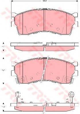 KAWE 81341 Комплект гальмівних колодок, дискове гальмо