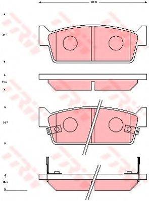 NISSAN D406MN0985 Комплект гальмівних колодок, дискове гальмо
