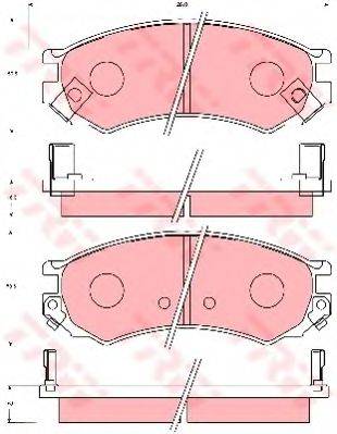 NISSAN AY040 NS006 Комплект гальмівних колодок, дискове гальмо