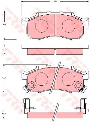 HONDA 45022-ST5-000 Комплект гальмівних колодок, дискове гальмо