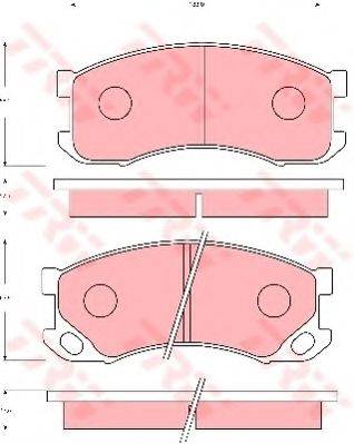 MITSUBISHI MC894576 Комплект гальмівних колодок, дискове гальмо