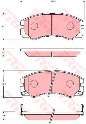ISUZU 8972068680 Комплект гальмівних колодок, дискове гальмо