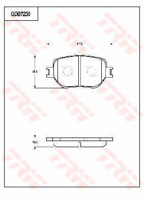TOYOTA (FAW) 0446530330 Комплект гальмівних колодок, дискове гальмо