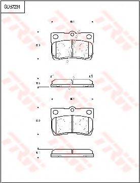 TOYOTA (FAW) 0446630210 Комплект гальмівних колодок, дискове гальмо