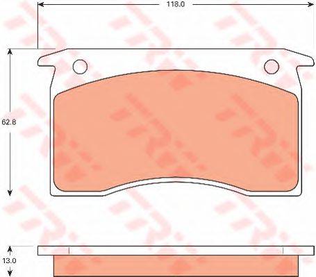BENDIX DB1029 Комплект гальмівних колодок, дискове гальмо