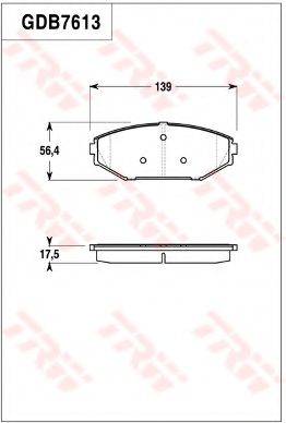 HONDA 45022S0X040 Комплект гальмівних колодок, дискове гальмо