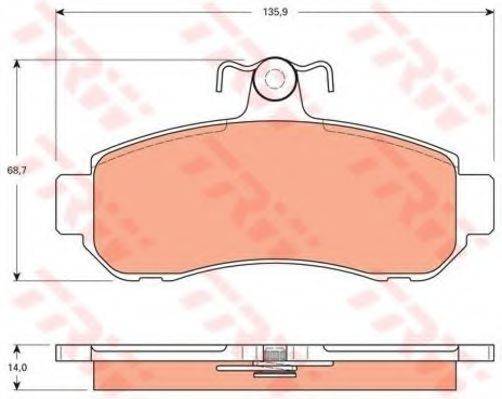 BENDIX DB1203 Комплект гальмівних колодок, дискове гальмо