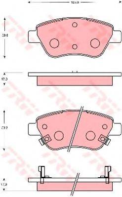 LOTUS PW891172 Комплект гальмівних колодок, дискове гальмо