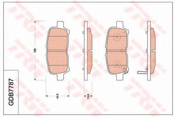 BUICK (SGM) 18048690 Комплект гальмівних колодок, дискове гальмо
