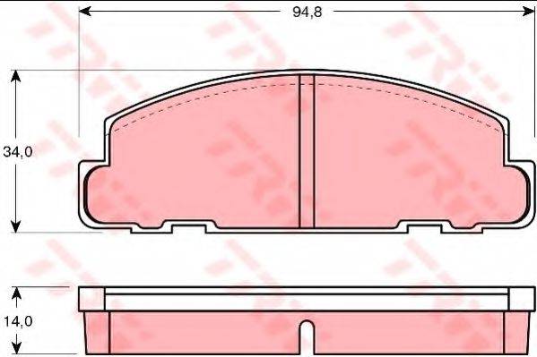FIRST LINE FBP1530 Комплект гальмівних колодок, дискове гальмо