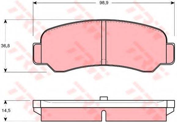KAWE 80718 Комплект гальмівних колодок, дискове гальмо