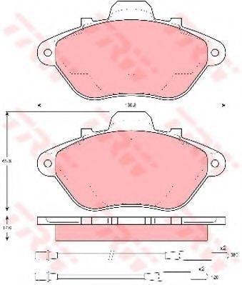 KAWE 80893 Комплект гальмівних колодок, дискове гальмо