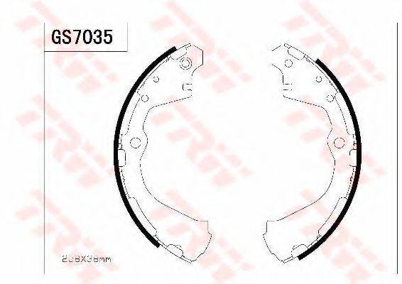 NISSAN AY360NS032 Комплект гальмівних колодок