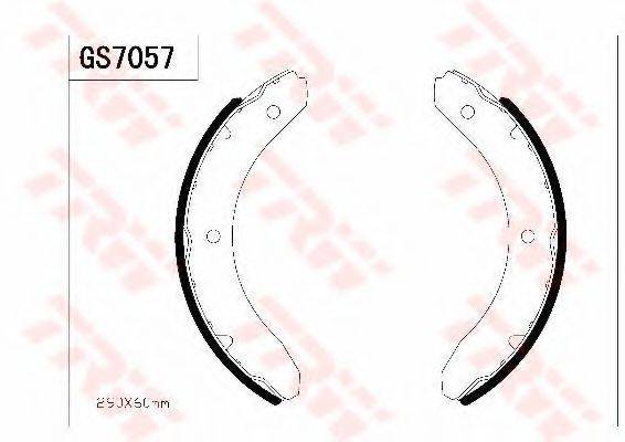 DAIHATSU 0449425010 Комплект гальмівних колодок