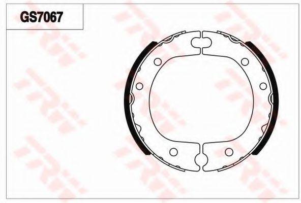 TOYOTA 4655035013 Комплект гальмівних колодок, стоянкова гальмівна система