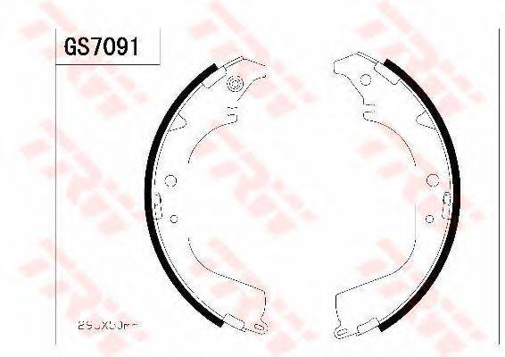 TOYOTA 0449535111 Комплект гальмівних колодок