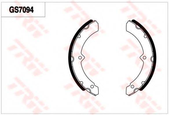 TOYOTA 0449436141 Комплект гальмівних колодок
