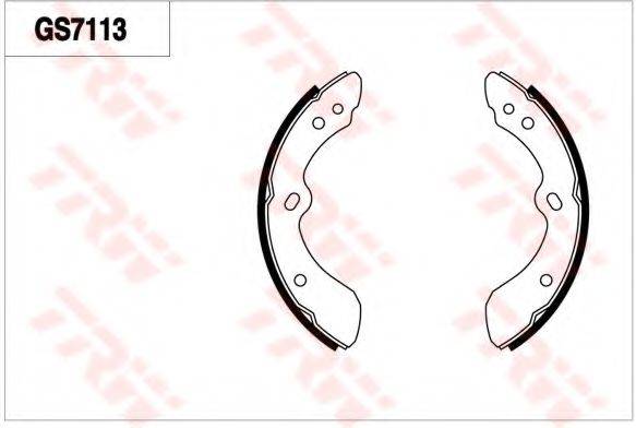 MAZDA W00133310 Комплект гальмівних колодок