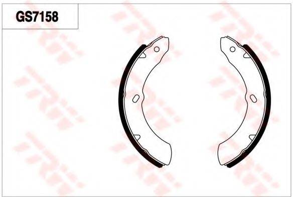 ISUZU 5871001680 Комплект гальмівних колодок