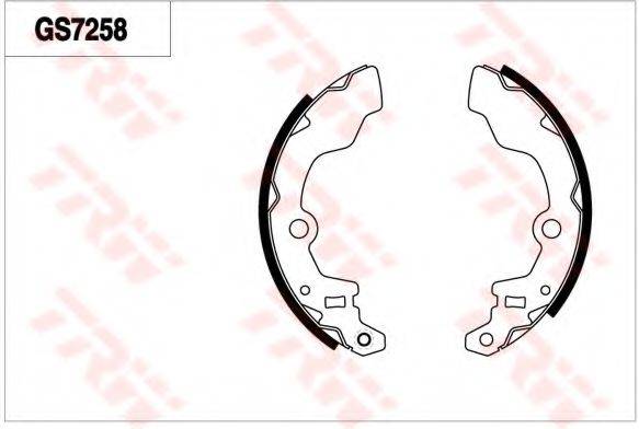 MAZDA A0012631X Комплект гальмівних колодок