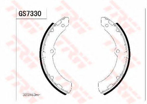 TOYOTA 0449436190 Комплект гальмівних колодок; Комплект гальмівних колодок, стоянкова гальмівна система