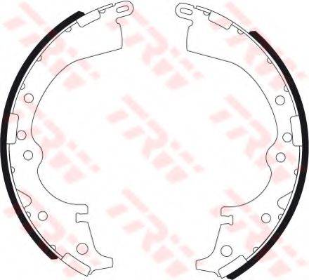 TOYOTA 0449528111 Комплект гальмівних колодок