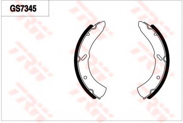 MAZDA W42033310A Комплект гальмівних колодок