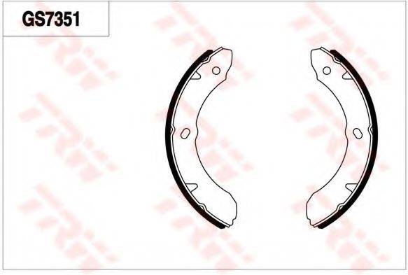 ISUZU 8970350840 Комплект гальмівних колодок