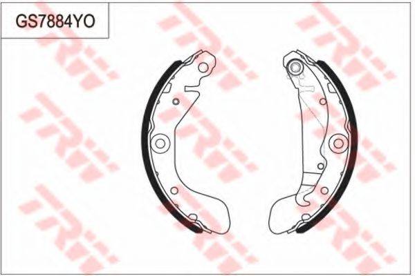 CHEVROLET (SGM) 95017074 Комплект гальмівних колодок