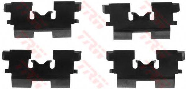 MAZDA 126166200 Комплектуючі, колодки дискового гальма