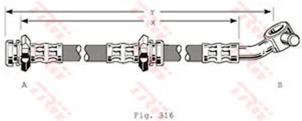 SPIDAN 38624 Гальмівний шланг