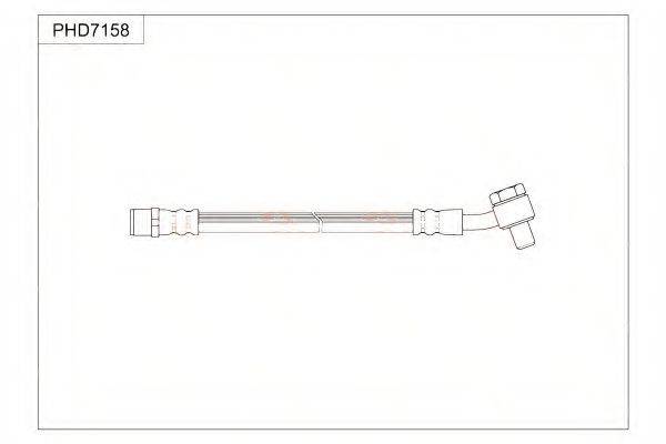 SPIDAN 340028 Гальмівний шланг