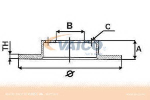 KAWE 37363 гальмівний диск