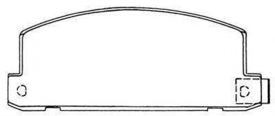 SUZUKI 8944608510 Комплект гальмівних колодок, дискове гальмо