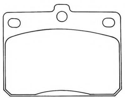 SUZUKI MB082119 Комплект гальмівних колодок, дискове гальмо