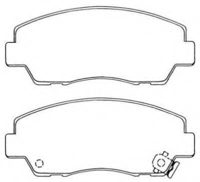 SUZUKI UB7149280 Комплект гальмівних колодок, дискове гальмо