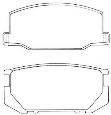 SUZUKI 0446514330 Комплект гальмівних колодок, дискове гальмо