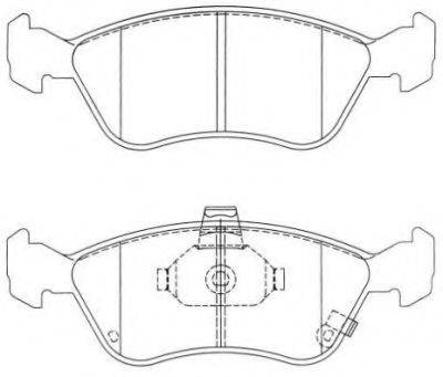 SUZUKI 0446505030 Комплект гальмівних колодок, дискове гальмо