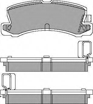 SUZUKI 251698151F Комплект гальмівних колодок, дискове гальмо