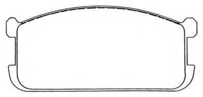SUZUKI MB193216 Комплект гальмівних колодок, дискове гальмо