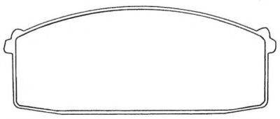 SUZUKI 4106032F85 Комплект гальмівних колодок, дискове гальмо