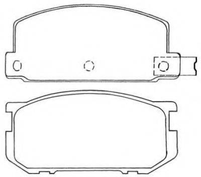 SUZUKI 725191083 Комплект гальмівних колодок, дискове гальмо