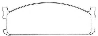 SUZUKI 8941696200 Комплект гальмівних колодок, дискове гальмо