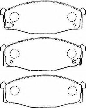 ISUZU 5-86116486 Комплект гальмівних колодок, дискове гальмо
