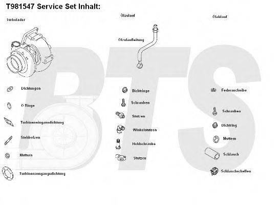 BTS TURBO T981547 Компресор наддув
