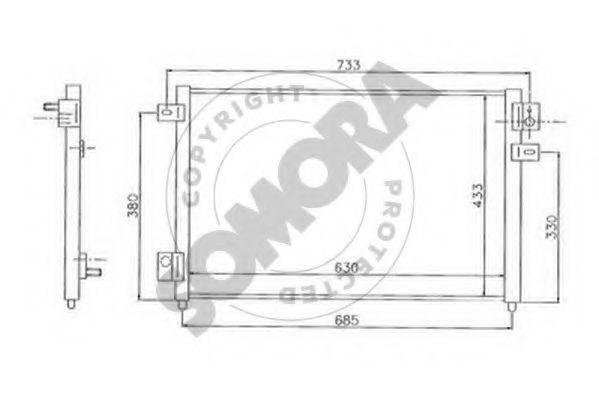 LAND ROVER XR87068 Конденсатор, кондиціонер