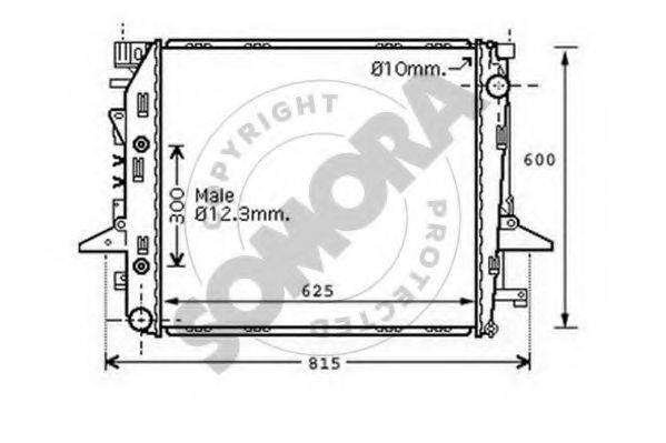 LAND ROVER 500041 Радіатор, охолодження двигуна