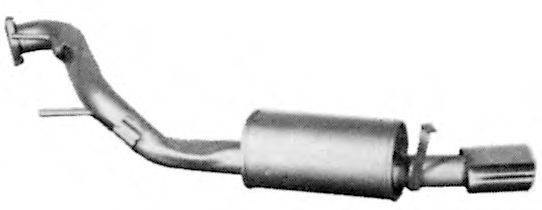 TESH 220582 Глушник вихлопних газів кінцевий